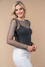Load image into Gallery viewer, Neon Moon Black Mesh Top
