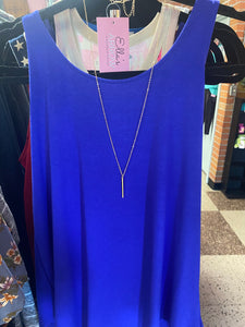 Bar Boho Necklace with Gold Chain