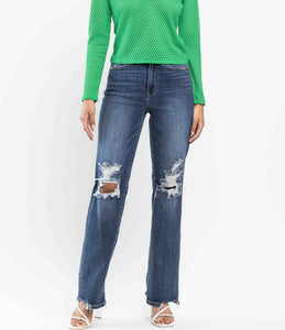 Judy Blue 90's Distressed Dark Wash Jeans