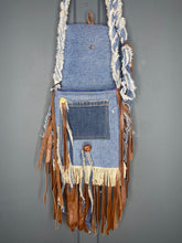 Load image into Gallery viewer, LLO&#39;riginals PECOS Denim &amp; Leather Bag
