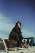 Load image into Gallery viewer, Fringe Finatic Tuxedo Black Cardigan
