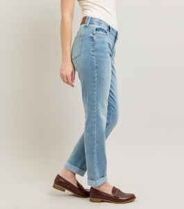 Judy Blue Light Wash Boyfriend Fit Jeans