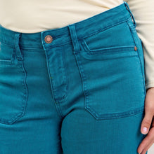 Load image into Gallery viewer, Judy Blue Wide Leg Teal Jeans
