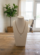 Load image into Gallery viewer, Evelynn Teardrop Leather Necklace

