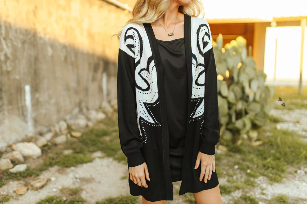Saddle Swappin Reversible Cardigan