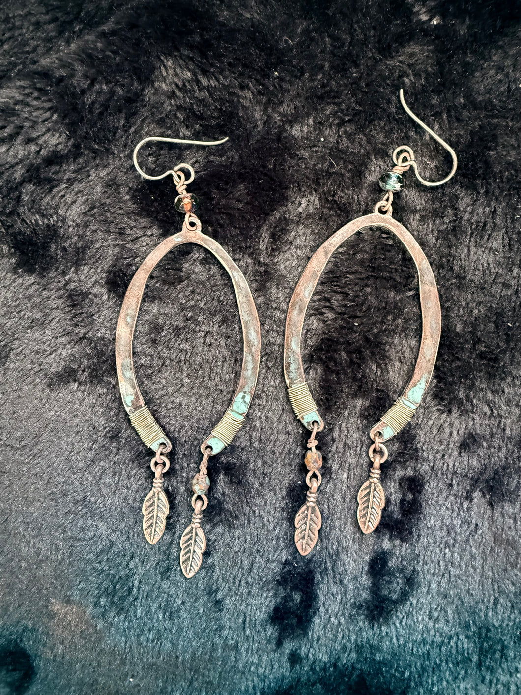 Skye Turquoise Feather Earrings