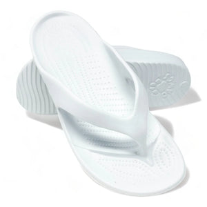 DAWGS Women's White Flip Flops