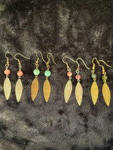 Load image into Gallery viewer, Vera Feather Bead Earrings
