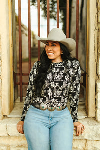 Dusk Desert Western Top