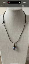 Load image into Gallery viewer, Evelynn Teardrop Leather Necklace
