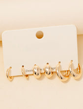 Load image into Gallery viewer, Assorted Gold Hoop Earring Set
