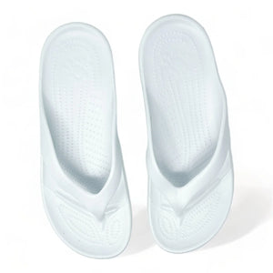 DAWGS Women's White Flip Flops