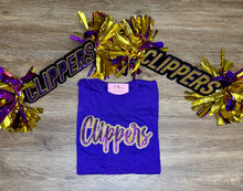 Load image into Gallery viewer, Clippers Purple Graphic Tee
