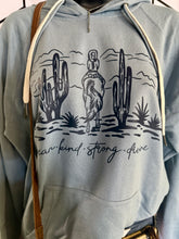 Load image into Gallery viewer, Mean, Kind, Strong, Divine Hoodie
