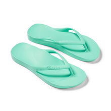 Load image into Gallery viewer, Archie&#39;s Mint Flip Flops
