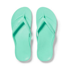 Load image into Gallery viewer, Archie&#39;s Mint Flip Flops
