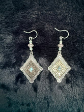 Load image into Gallery viewer, Abby Silver Diamond Earrings
