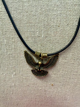 Load image into Gallery viewer, Let Freedom Ring Genuine Leather Necklace
