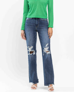 Judy Blue 90's Distressed Dark Wash Jeans