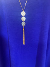 Load image into Gallery viewer, Medallion Boho Necklace with Long Gold Chain

