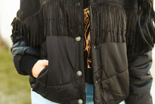 Load image into Gallery viewer, Y&#39;all Fly Black Puffer Jacket
