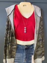 Load image into Gallery viewer, Triangle Boho Necklace with Silver Chain
