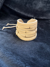 Load image into Gallery viewer, Sasha Genuine Leather Shredded Cuffs
