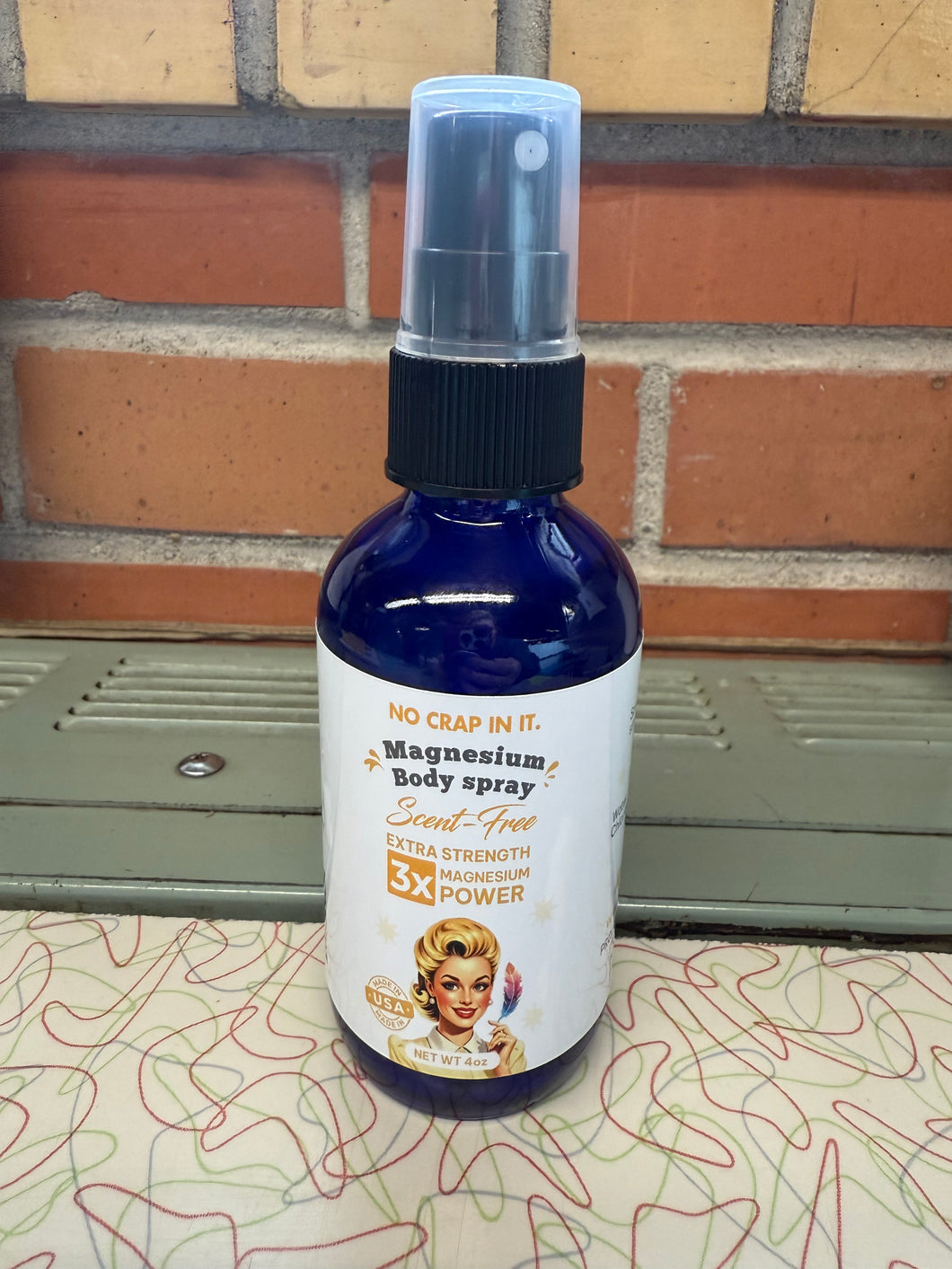 Scent Free Cooling Magnesium Body Spray