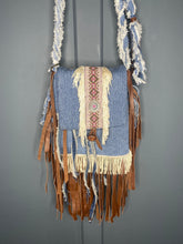 Load image into Gallery viewer, LLO&#39;riginals PECOS Denim &amp; Leather Bag
