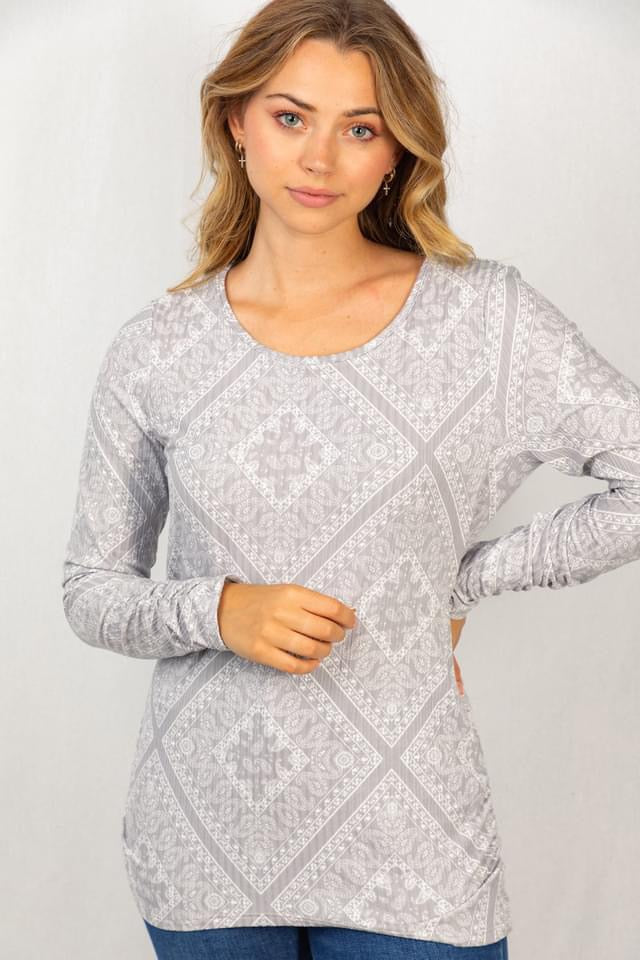 Nothing At All Grey Top