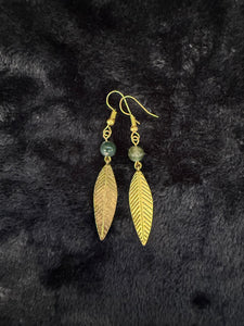 Vera Feather Bead Earrings