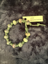 Load image into Gallery viewer, Knotted Leather &amp; Gemstone Bracelets
