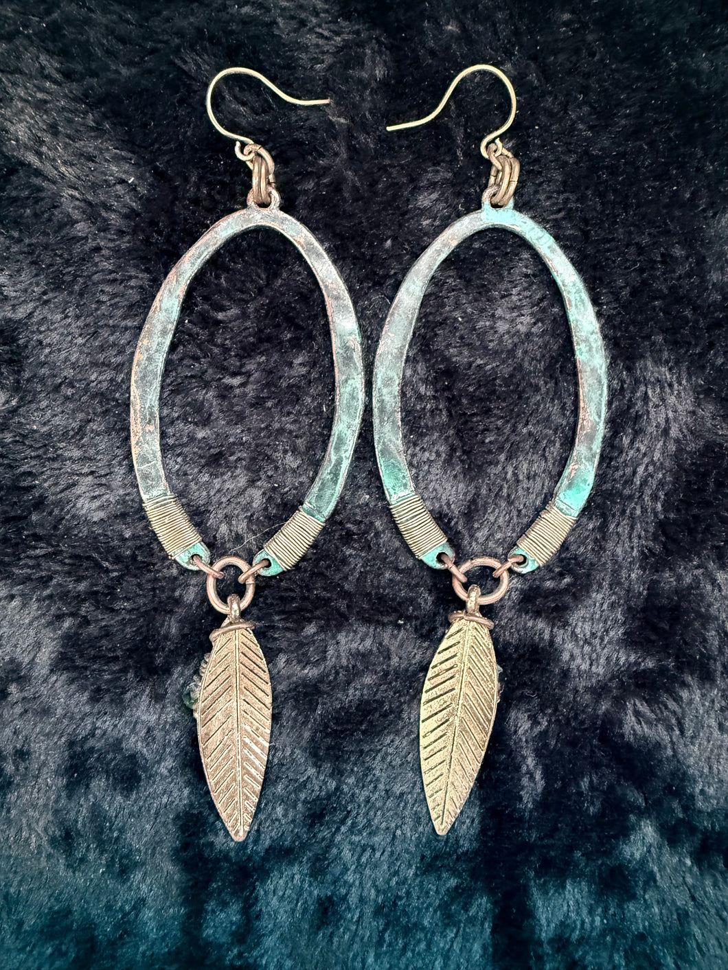 Laurel Turquoise Feather Earrings