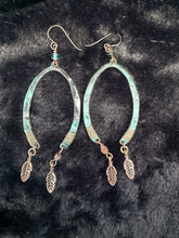 Load image into Gallery viewer, Skye Turquoise Feather Earrings
