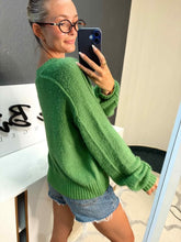 Load image into Gallery viewer, Back Up Plan Green Sweater
