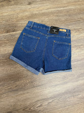 Load image into Gallery viewer, Lucky &amp; Blessed Dark Wash Jean Shorts

