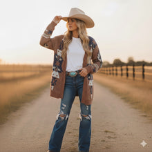 Load image into Gallery viewer, Country Roads Aztec Cardigan
