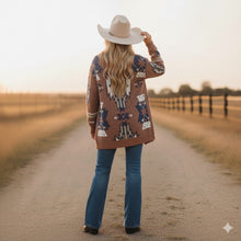 Load image into Gallery viewer, Country Roads Aztec Cardigan
