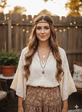 Load image into Gallery viewer, Evelynn Teardrop Leather Necklace
