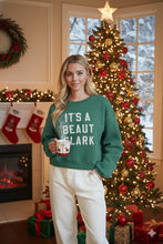Load image into Gallery viewer, It's A Beaut Green Crop Crewneck
