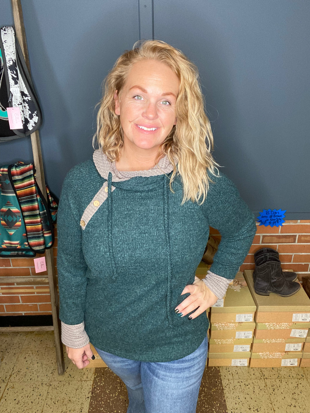 Unbroken Hunter Green Hoodie
