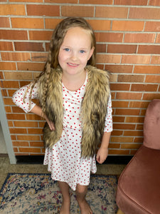 Kids Faux Fur Vest