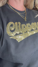 Load and play video in Gallery viewer, Clippers Black Crewneck Sweatshirt
