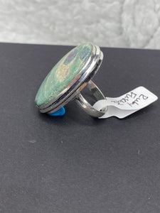 Ruby Fuchsite Oval Ring - Ella’s Arrow