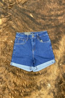 Lucky & Blessed Dark Wash Jean Shorts - Ella’s Arrow