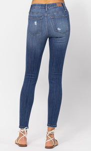 Judy Blue Mid Wash Pull-On Jeggings - Ella’s Arrow