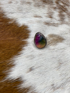 Teardrop Rainbow Tie Dye Ring - Ella’s Arrow