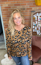 Load image into Gallery viewer, Good Love Mocha Leopard Top - Ella’s Arrow
