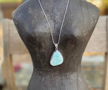 Load image into Gallery viewer, Larimar Triangle Pendant Necklace - Ella’s Arrow

