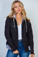 Load image into Gallery viewer, Bad Reputation Black Jean Jacket - Ella’s Arrow
